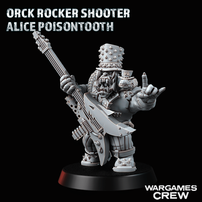 Orck Rocker shooter Alice Poisontooth – Wargames Crew