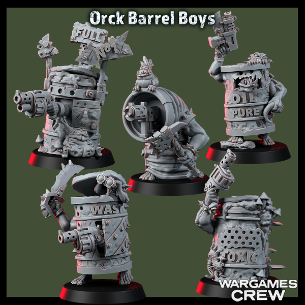 Ork Mad Riders Barrel Boys