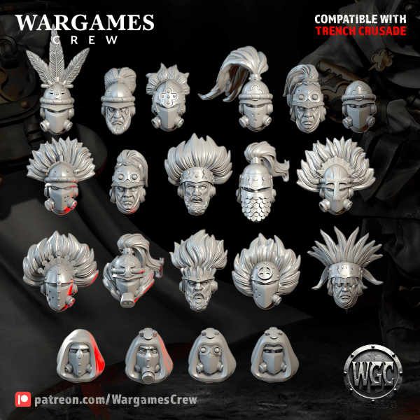 Upgrade pack - Abyssinian Colonial Phalanx Heads